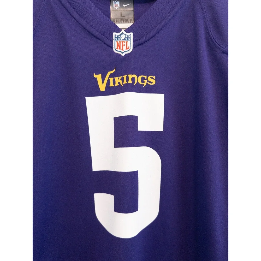 Nike NFL Minnesota Vikings Jersey Boys L Teddy Bridgewater Football Fan Sporty